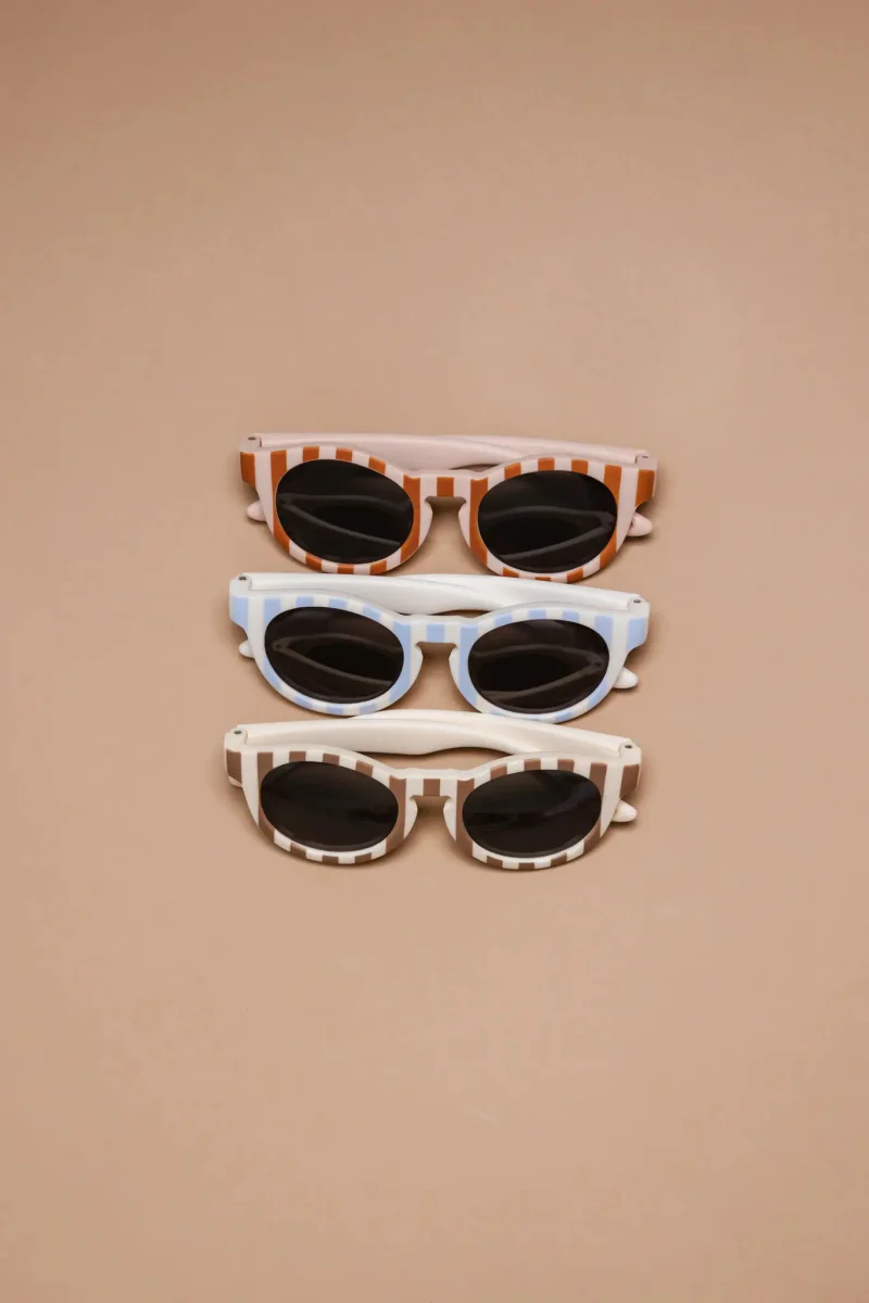 Baby Dutch Baby Zonnebril Retro Taupe Stripe - Image 5
