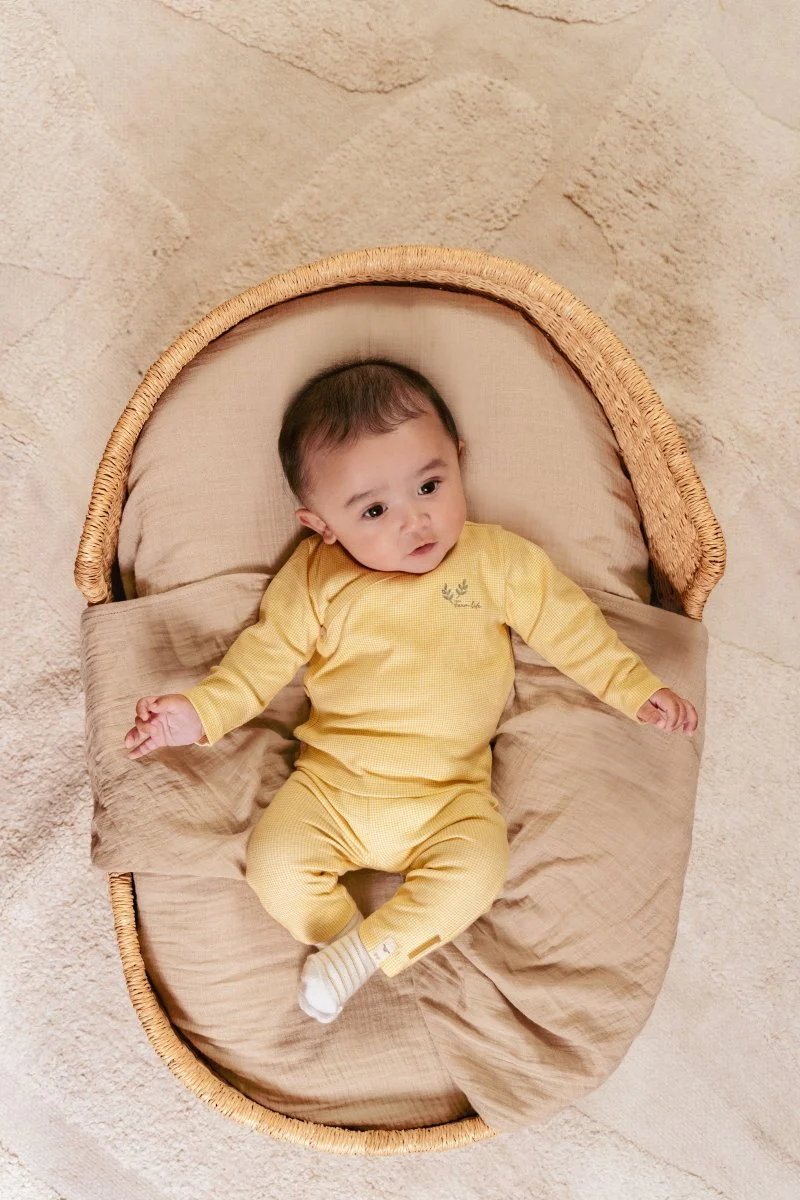 Little Dutch Baby Legging Warm Yellow Check - Image 3