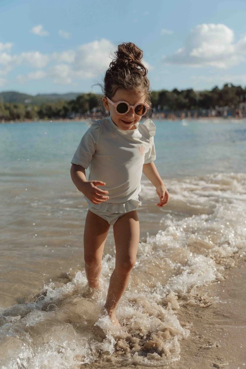 Little Dutch Zwemshirt Kind Korte Mouwen Ruches Sea Green - Image 3